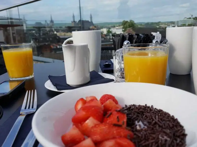 Aachen Unterkunft - Frühstück mit Ausblick