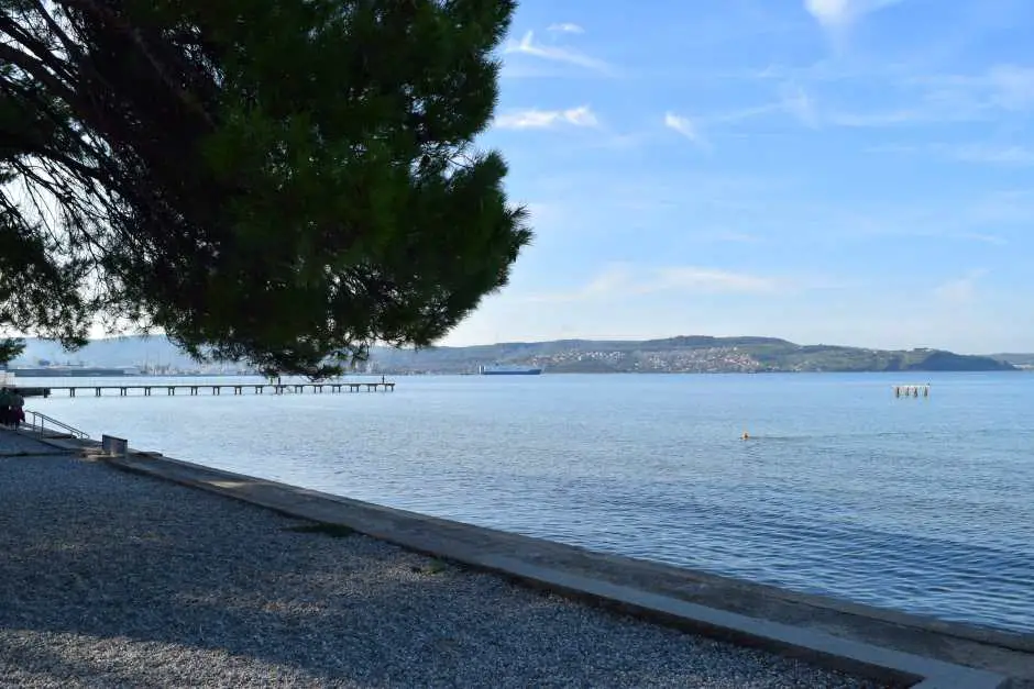 An einem Campingplatz in Ankaran - Camping bei Triest am Meer