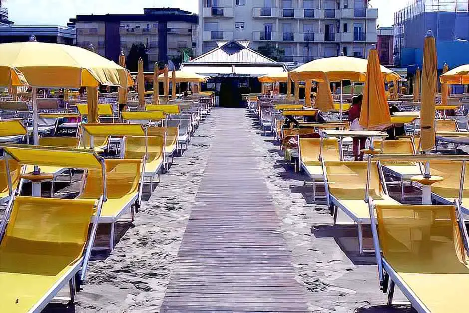 Deckchairs in Cesenatico