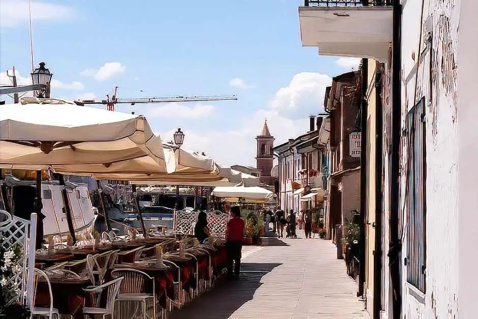 A restaurant closest to the old town of Cesenatico