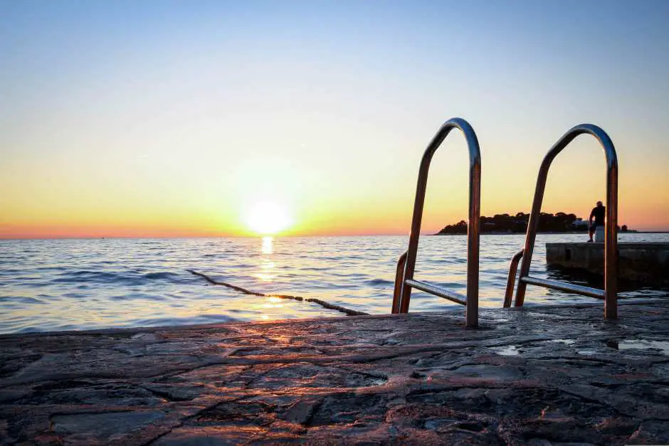 Croatia camping on the beach