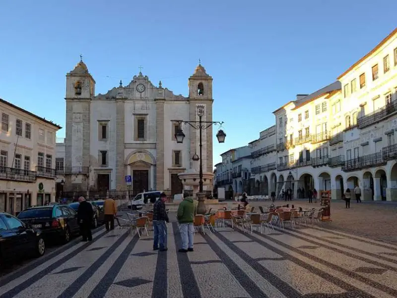 The old town is one of the Evora Portugal attractions