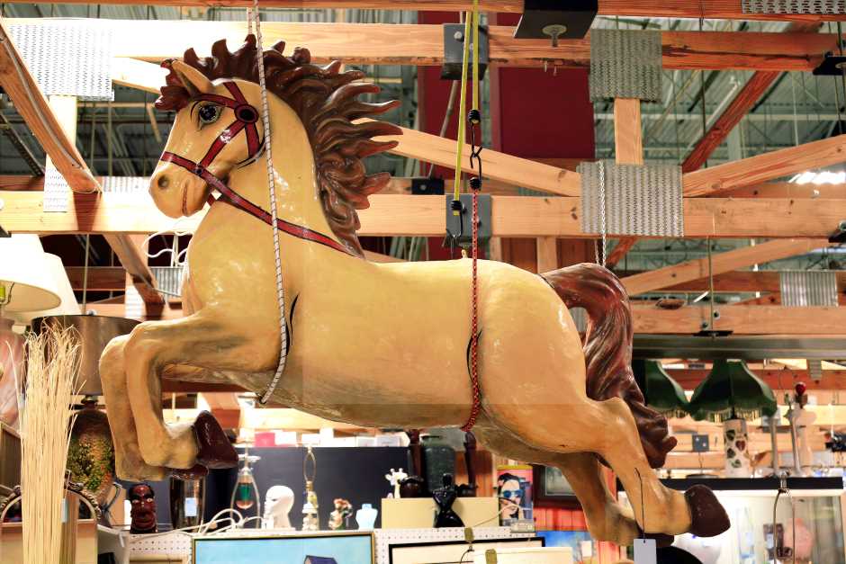 Carousel horse at Festival Flea Market