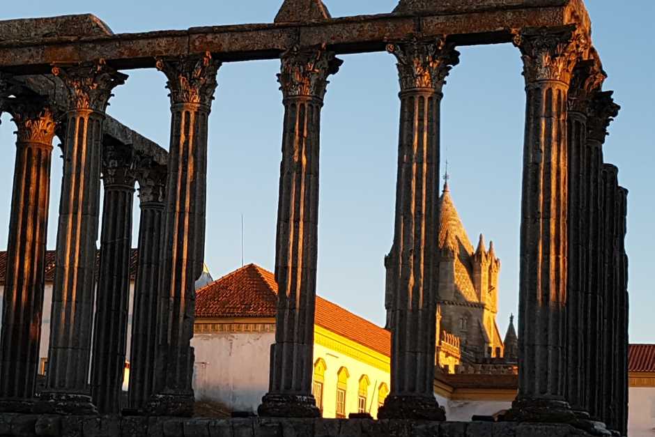 Temple of Diana - one of Evora Portugal landmarks