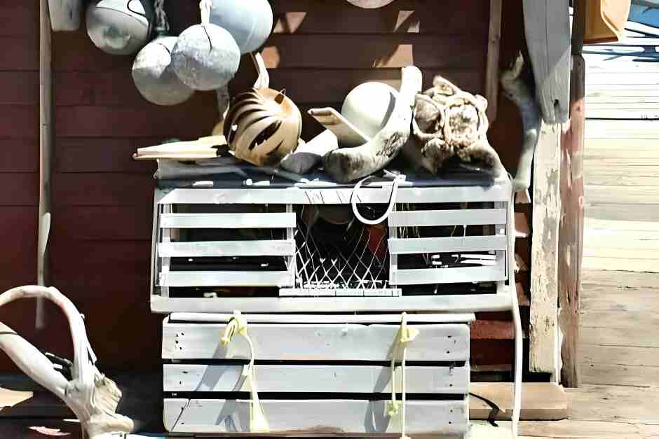 Lobster traps in the Fisheries Museum