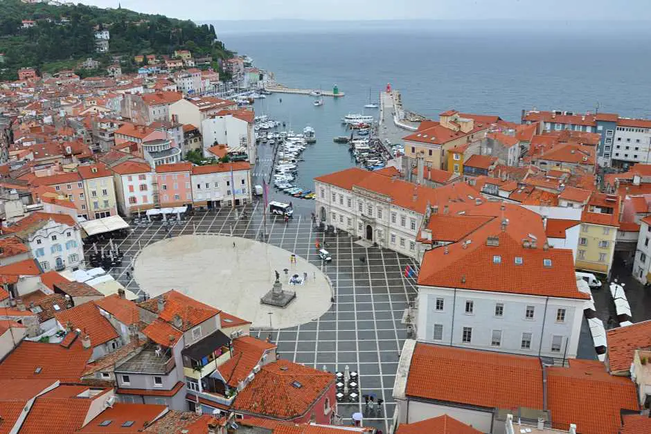 Der Tartini Platz - Piran Sehenswürdigkeiten Slowenien