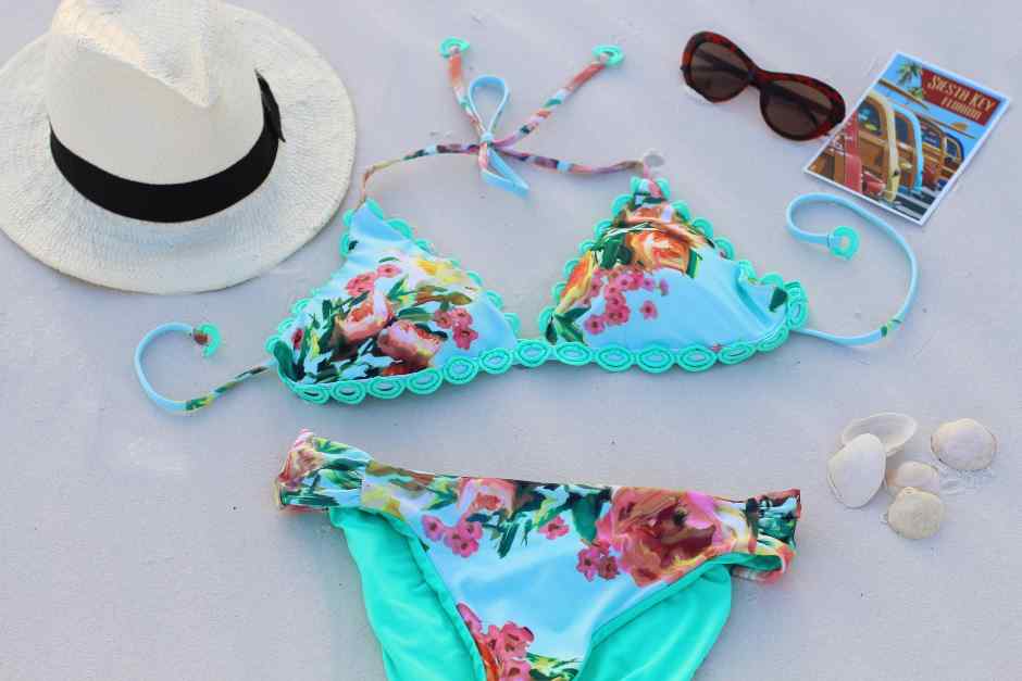 Slimming swimsuit for beach vacation