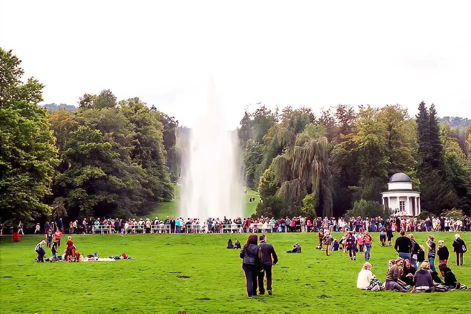 Fontäne der Kassel Wilhelmshöhe Wasserspiele