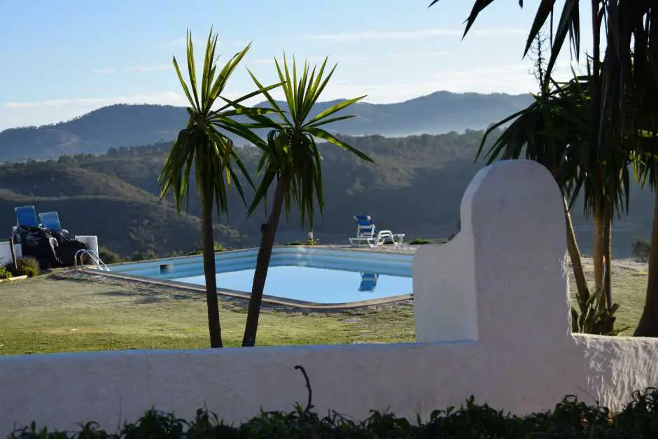 Pool in our holiday apartment in Vila Nova de Milfontes