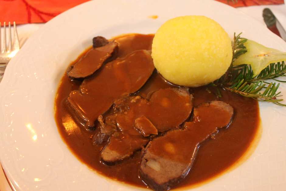 Gespickter Rehbraten