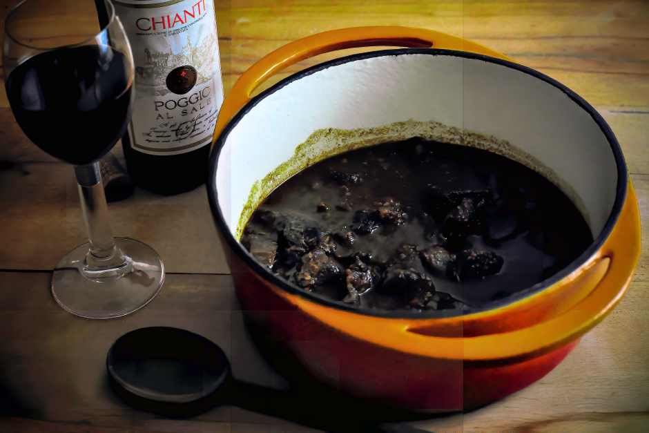 Rehkeule Rezept nach Peposo alla Fiorentina Art