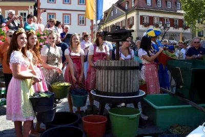 Franconian wine weekend at one of the wine festivals