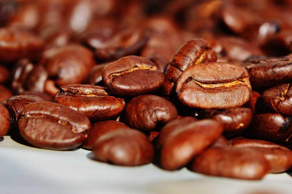 Coffee beans for making coffee in the camper