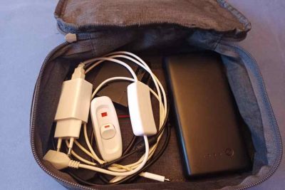 Kleine Tasche für Kabel und Computer Zubehör