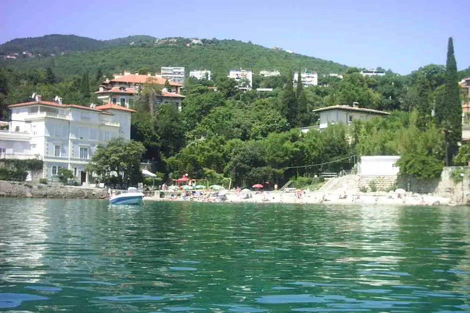 Lipovica beach in Opatija