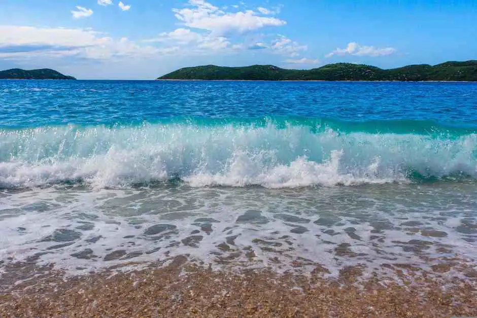 Pebble beaches in Croatia