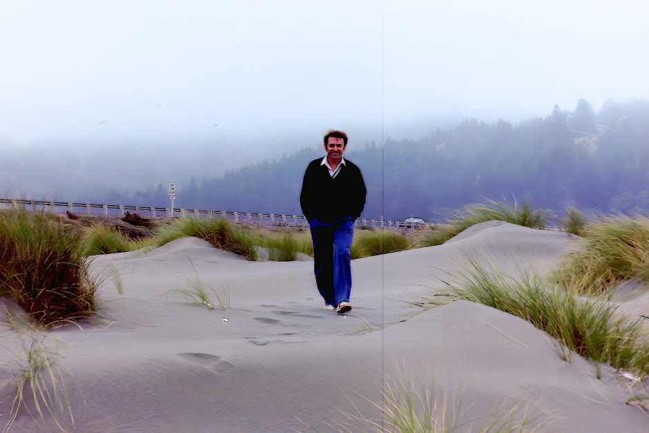 Petar on the Pacific coast in Oregon
