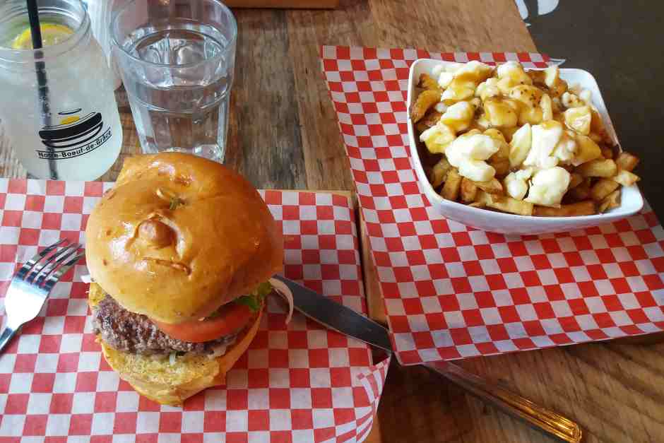 Poutine and burgers