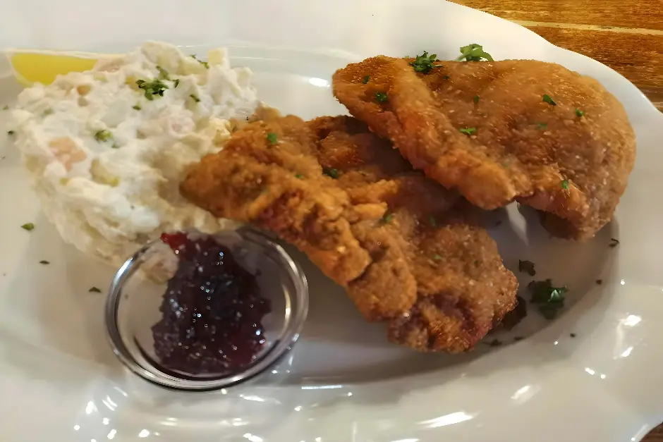 Schnitzel in Cesky Krumlov