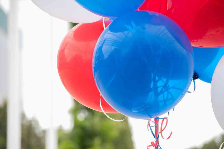 Balloons on Independence Day
