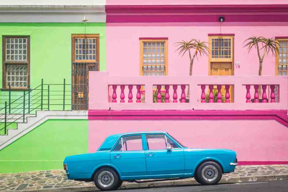 The Bo Kaap district in Cape Town