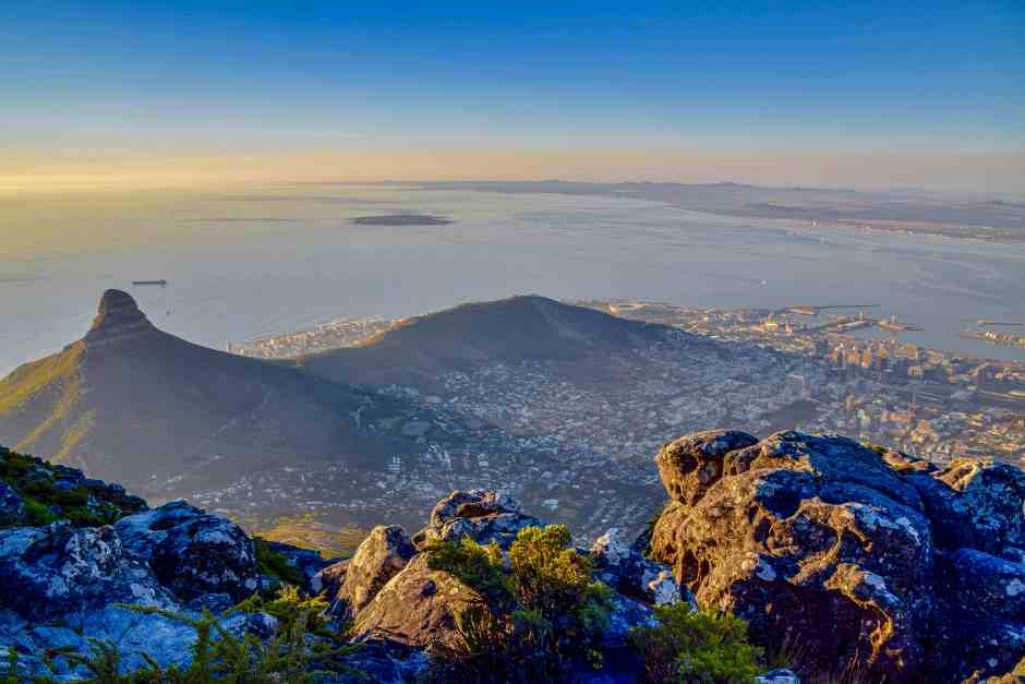 The city from Table Mountain