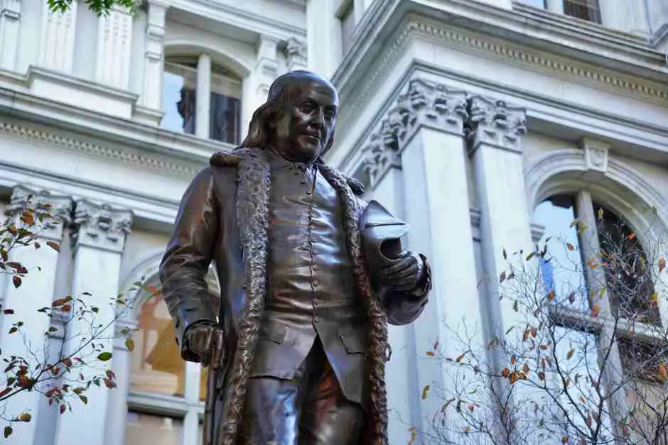 Die Statue von Benjamin Franklin in Boston