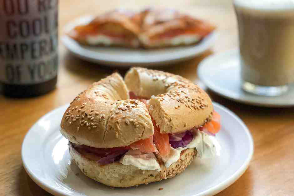 Bagel is one of the Jewish New York food specialties