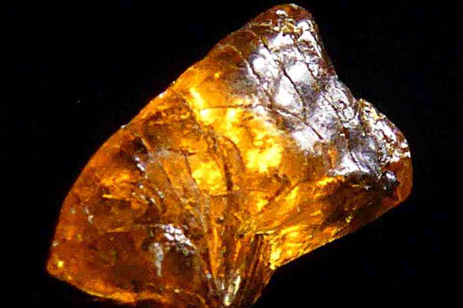 A small piece of amber