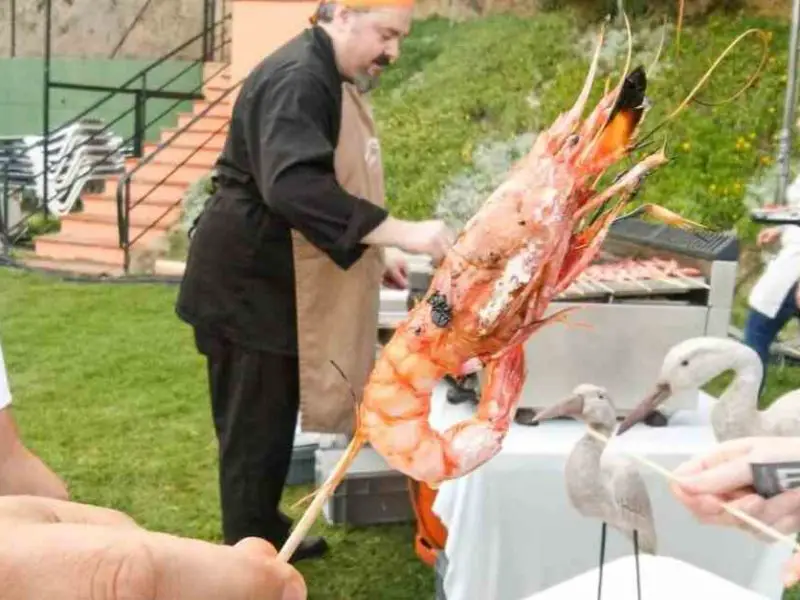 Grilled shimps in Lloret de Mar