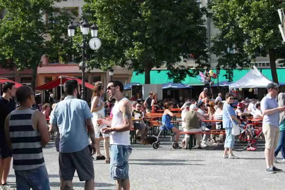 Luxemburger Spezialitäten auf dem Marktplatz in Luxemburg