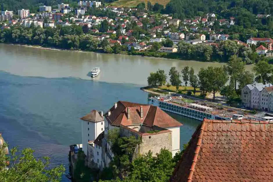 Passau erleben, wo Donau, Inn und Ilz zusammenfliessen