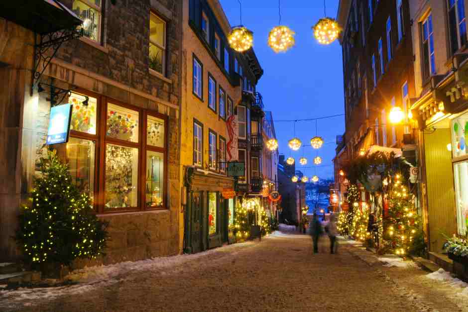 Zur Winterzeit in Quebec City