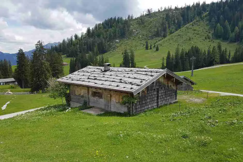 Berghütte auf einer Alm