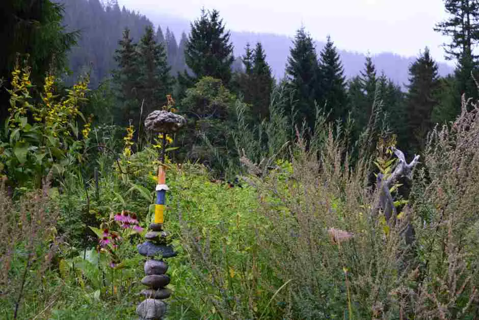 Beim Kräutergarten im Kleinwalsertal startet unsere Kräuterwanderung im Herbst