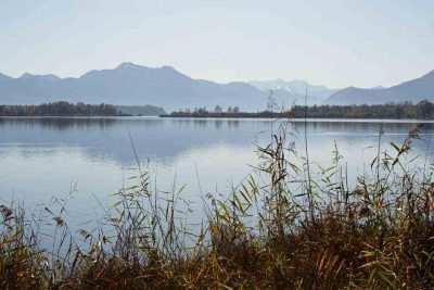 Chiemsee Winterwellness mit Blick auf die Berge