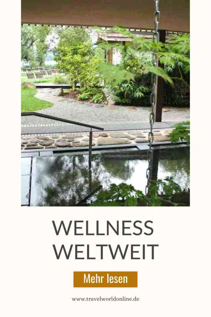 Wellness weltweit Pin