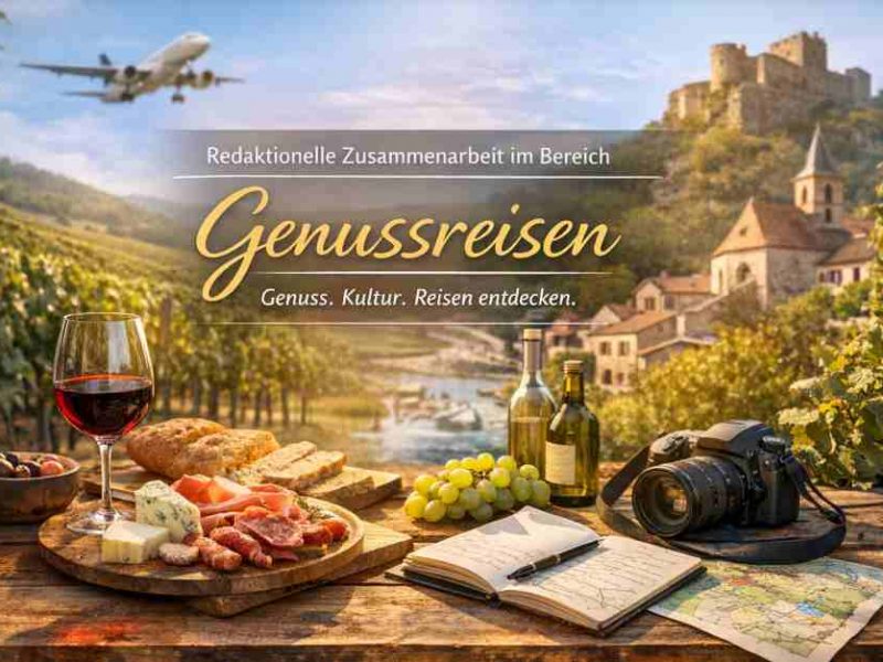 Redaktionelle Zusammenarbeit im Bereich Genussreisen auf TravelWorldOnline