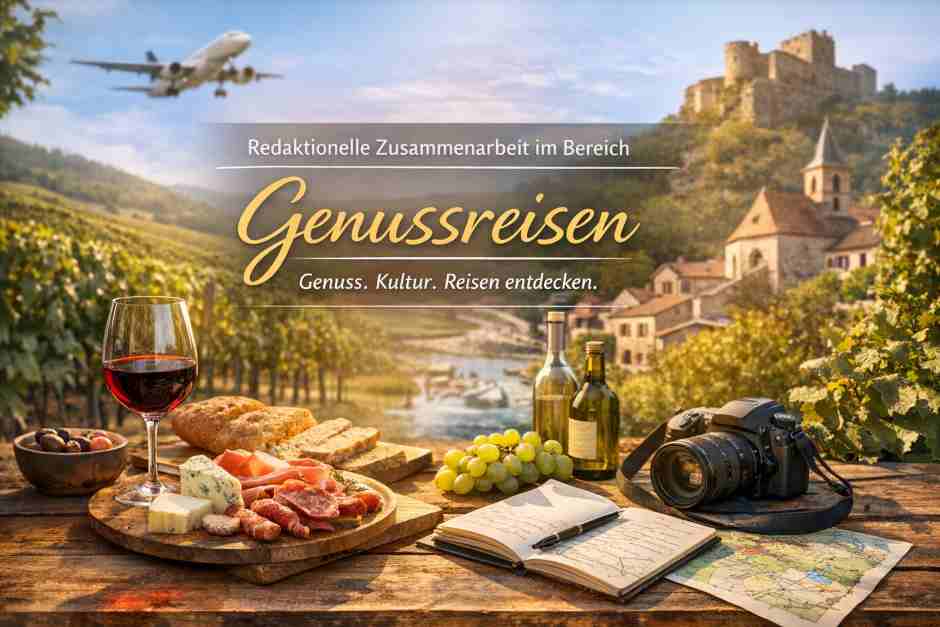 Redaktionelle Zusammenarbeit im Bereich Genussreisen auf TravelWorldOnline