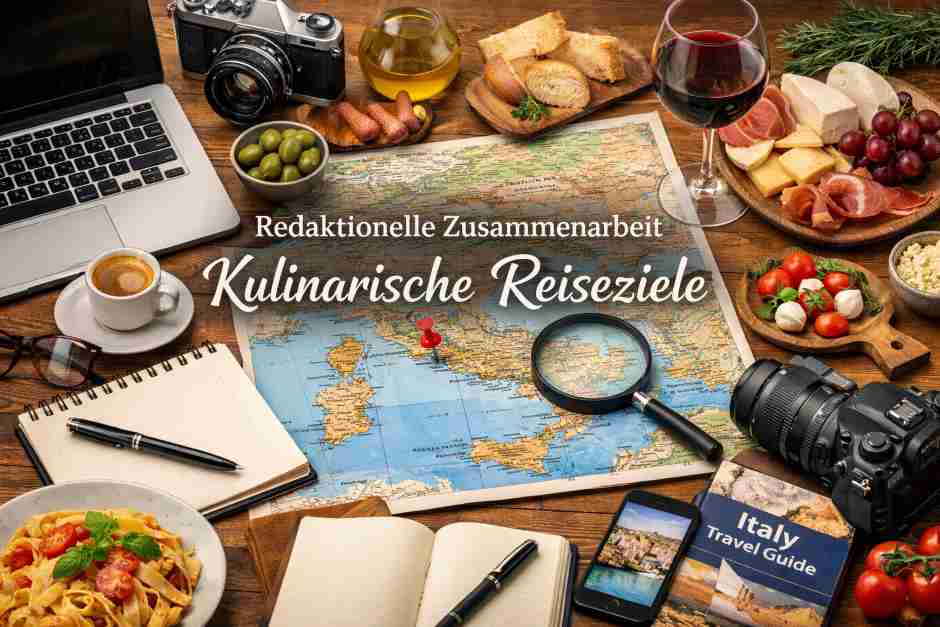 Redaktionelle Zusammenarbeit im Bereich Genussreisen
