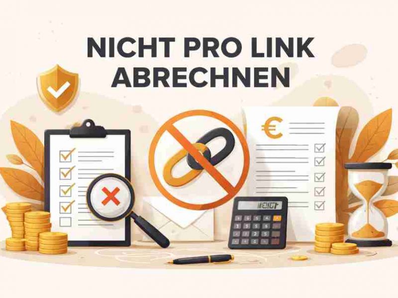 Warum wir nicht pro Link abrechnen