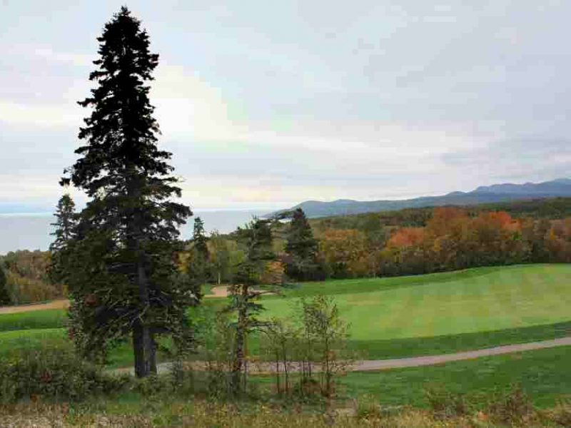 Quebec Kanada am Sankt Lorenz Strom