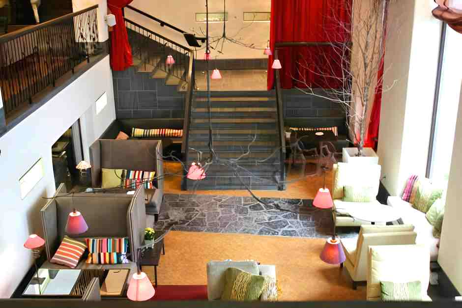 Lobby at Auberge Saint Antoine