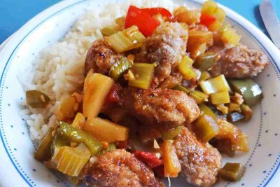 Schweinefleisch suess-sauer